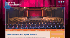 Desktop Screenshot of clearspacetheatre.org