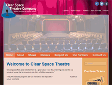 Tablet Screenshot of clearspacetheatre.org